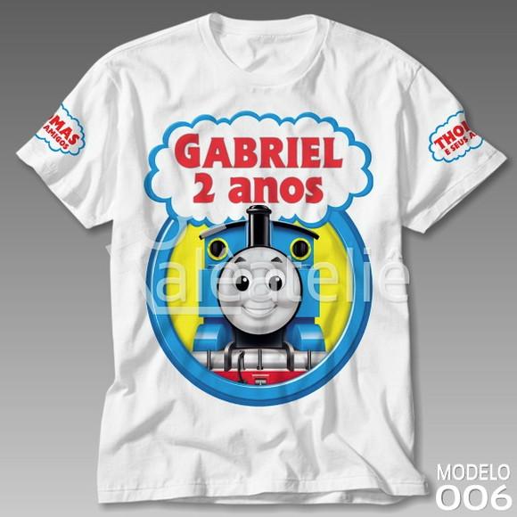 Camiseta Thomas And Friends Festa Infantil Personalizada