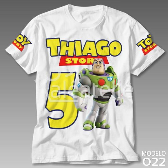 Camiseta Toy Story Buzz Lightyear Festa Personalizada
