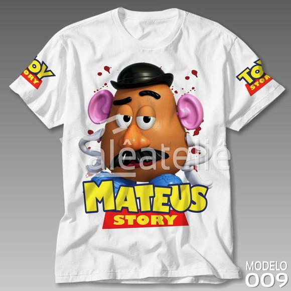 Camiseta Toy Story Infantil Cabeça de Batata Personalizada