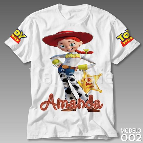 Camiseta Toy Story Jessie Woody Buzz Lightyear Personalizada
