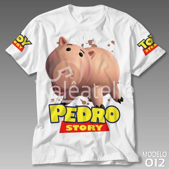 Camiseta Toy Story Porquinho Woody Buzz Lightyear Jessie