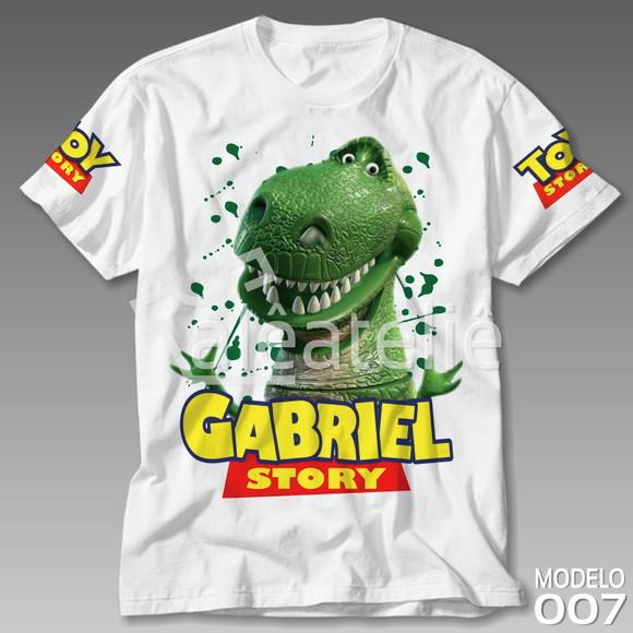 Camiseta Toy Story Rex Woody Buzz Lightyear Personalizada