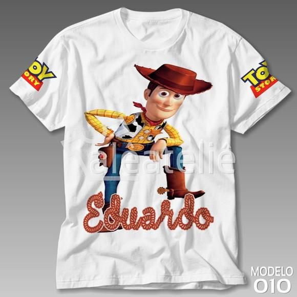 Camiseta Toy Story Woody Buzz Lightyear Jessie Personalizada