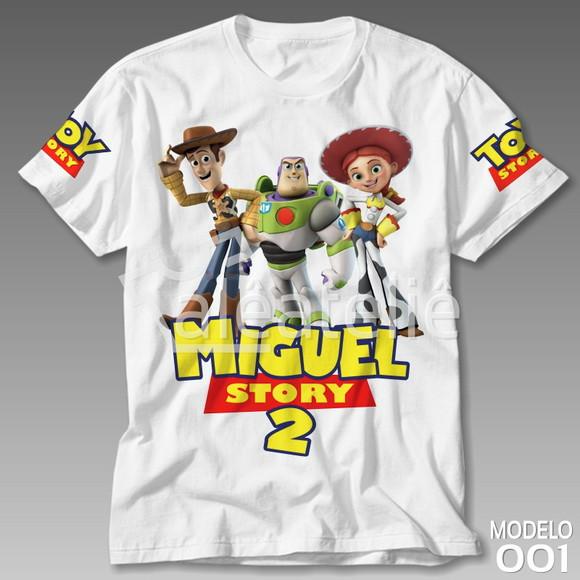 Camiseta Toy Story Woody Buzz Lightyear Jessie Personalizada