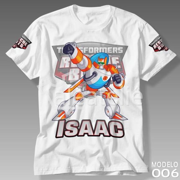 Camiseta Transformers Rescue Bots Blades Personalizada