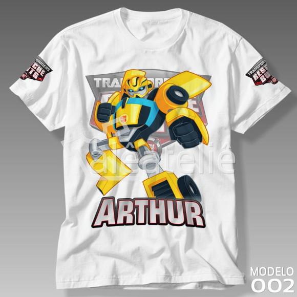 Camiseta Transformers Rescue Bots Bumblebee Personalizada