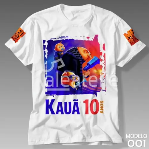 Camisa Meu Malvado Favorito Minions Festa Personalizada