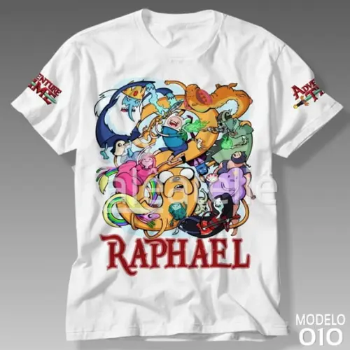 Camiseta Adventure Time Hora de Aventura Personalizada