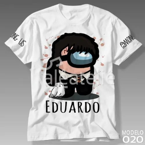 Camiseta Among Us Harry Potter Game Infantil Personalizada