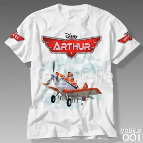 Camiseta Aviões Disney Dusty Personalizada