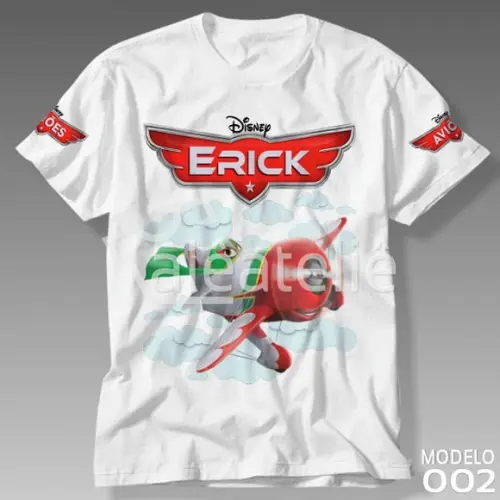 Camiseta Aviões Disney El Chupacabra Personalizada