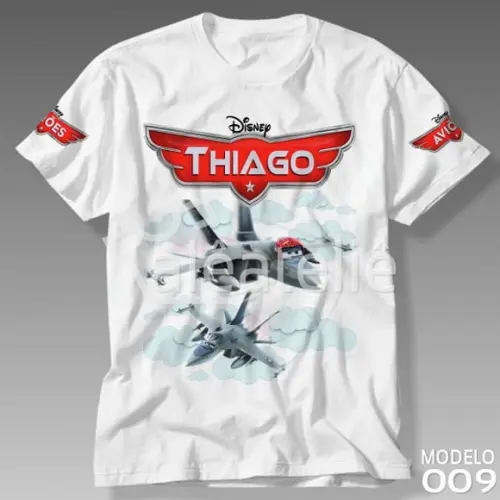 Camiseta Aviões Disney Bravo Echo Personalizada
