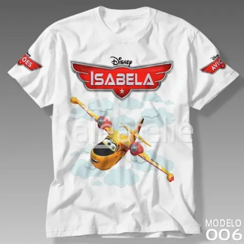 Camiseta Aviões Disney Dipper Personalizada