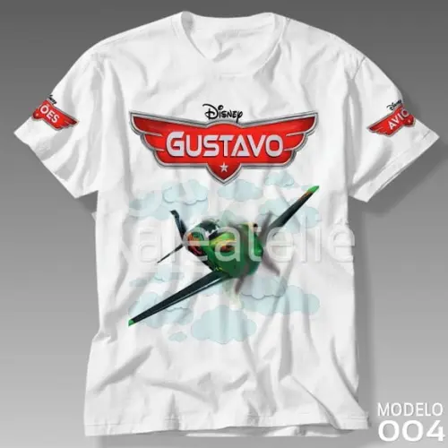 Camiseta Aviões Disney Ripslinger Personalizada