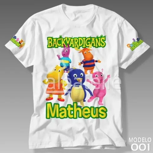 Camiseta Backyardigans Festa Infanti Personalizada