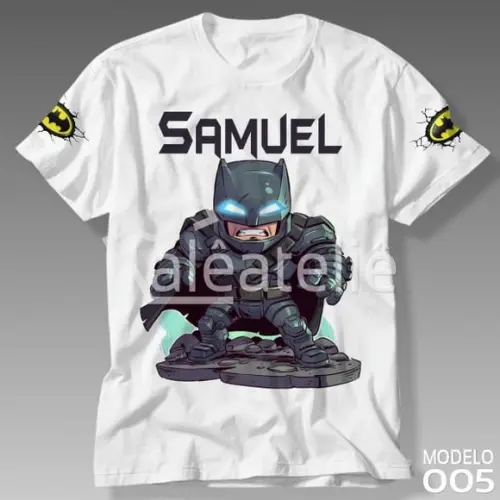 Camiseta Batman Personalizada Infantil Adulto
