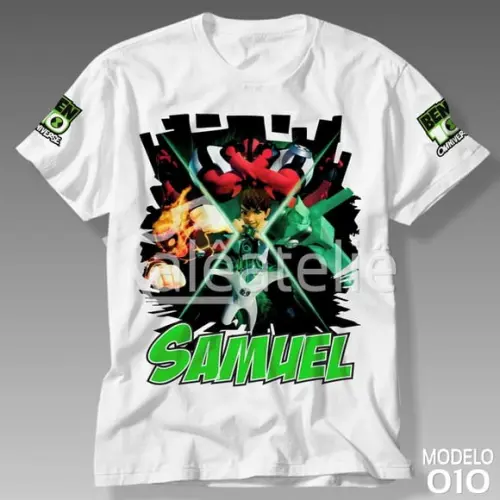 Camiseta Ben 10 Infantil Omnitrix Camisa Blusa Personalizada