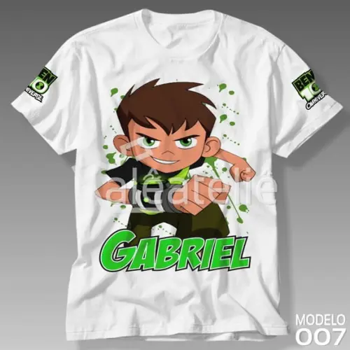 Camiseta Ben 10 Reboot Infantil Personalizada Ben10