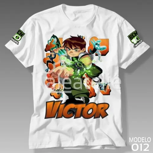Camiseta Ben 10 Omnitrix Turma Camisa Blusa Personalizada