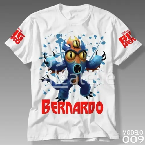 Camiseta Big Hero 6 Fred Infantil Adulto Festa Personalizada