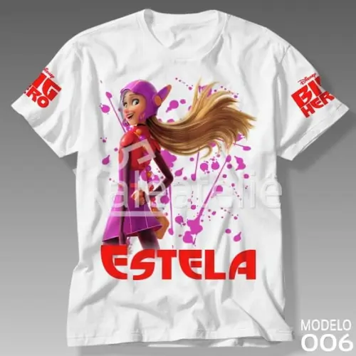 Camiseta Big Hero Honey Lemon Infantil Adulto Personalizada