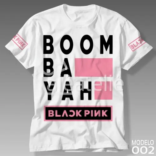 Camiseta Black Pink BoomBaYah Infantil Adulto Personalizada