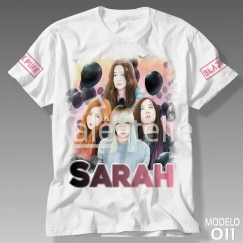 Camiseta Black Pink Jennie Infantil Adulto Personalizada