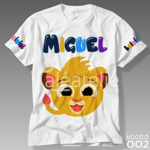 Camiseta Bolofofos Festa Aniversário Infantil Personalizada