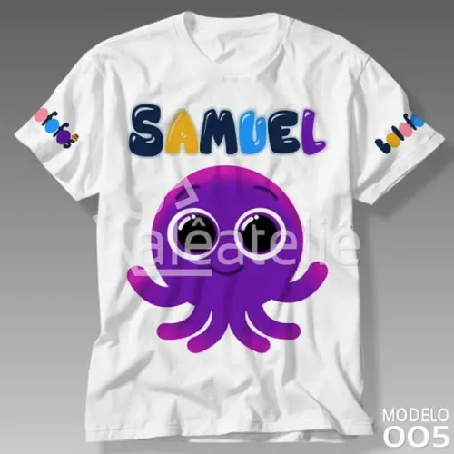 Camiseta Bolofofos Pow Polvinho Infantil Adulto Unissex