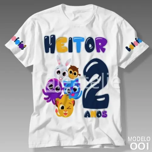 Camiseta Bolofofos Pow Polvinho Infantil Adulto Unissex