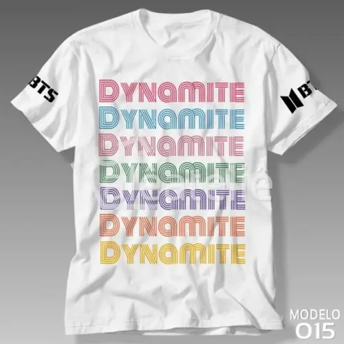 Camiseta Bts Dynamite Kpop Suga Jin Jhope Jungkook Jimin Rm