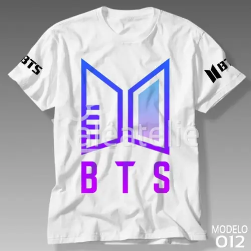 Camiseta Bts Kpop Bangtan Boys Bias Logo Army Personalizada