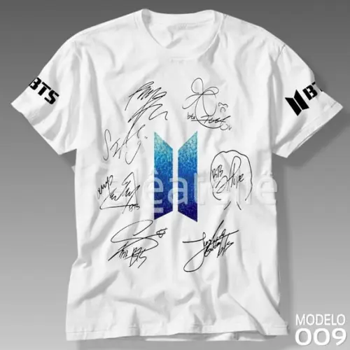 Camiseta Bts Kpop Bangtan Boys Bias Logo Army Personalizada