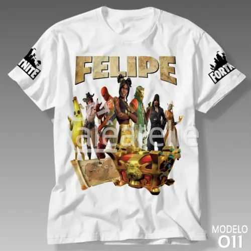 Camiseta Camisa Blusa Fortnite Battle Royale Personalizada
