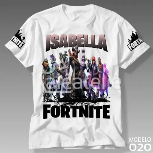 Camiseta Camisa Blusa Fortnite Infantil Adulto Battle Royale