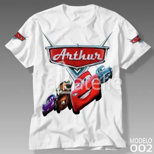 Camiseta Carros Disney 2 Corrida Blusa Personalizada
