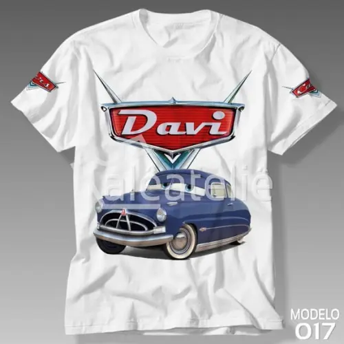 Camiseta Carros Disney Doc Hudson Hornet Blusa Personalizada