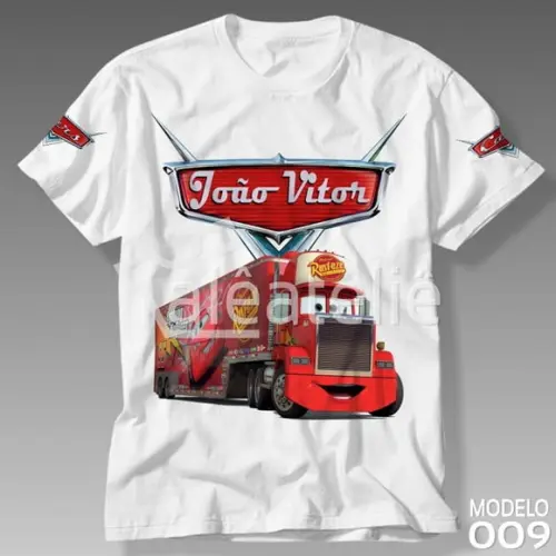Camiseta Carros Disney Caminhão Mack Blusa Personalizada
