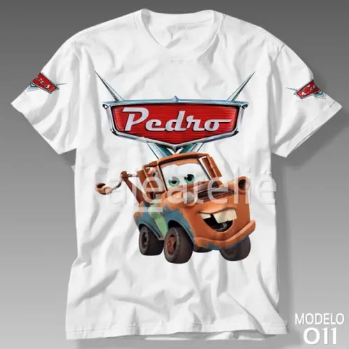 Camiseta Carros Disney Guincho Mate Blusa Personalizada