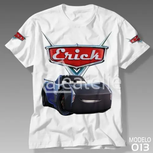 Camiseta Carros Disney Jackson Storm Blusa Personalizada
