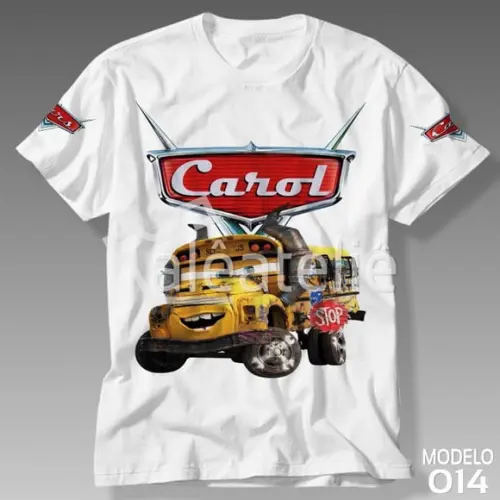 Camiseta Carros Disney Maria Buzão Blusa Personalizada