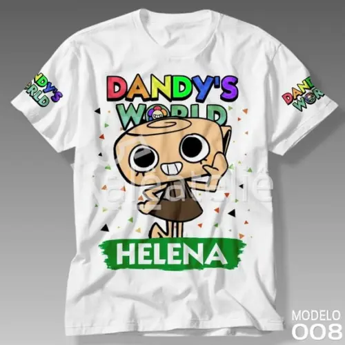 Camiseta Dandy's World Shelly Infantil Adulto Personalizada