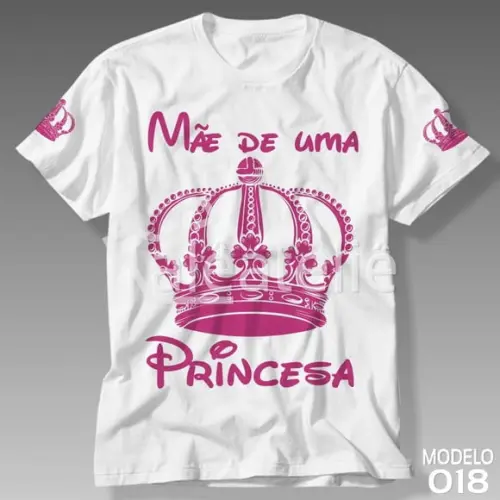 Camiseta Dia das Mães Mae de Princesa