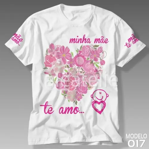 Camiseta Dia das Mães Minha Mae Te Amo