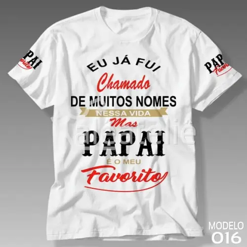 Camiseta Dia Dos Pais Meu Papai Favorito