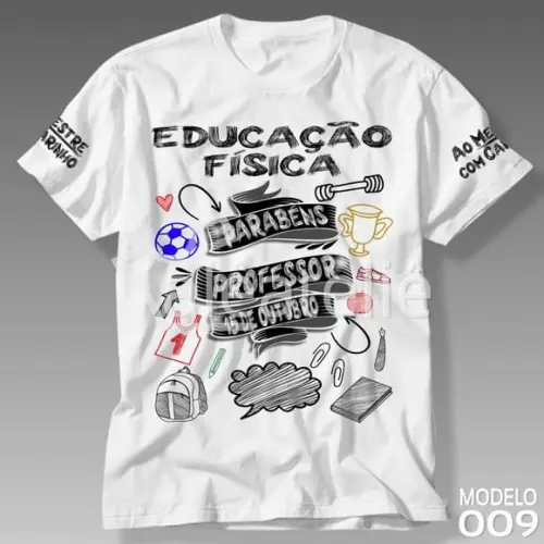 Camiseta Dia dos Professores Educação Física Personalizada