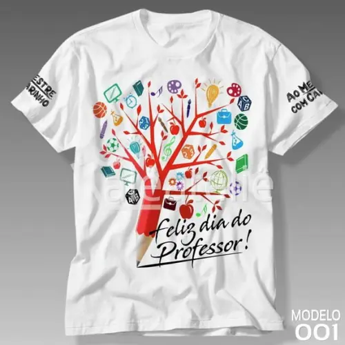 Camiseta Dia dos Professores Pedagogia Personalizada