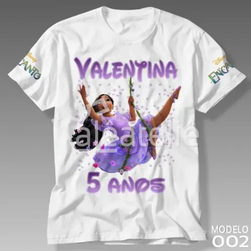 Camiseta Encanto Disney Festa Infantil Adulto Personalizada