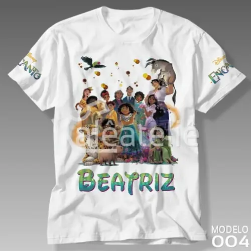 Camiseta Encanto Disney Festa Infantil Adulto Personalizada