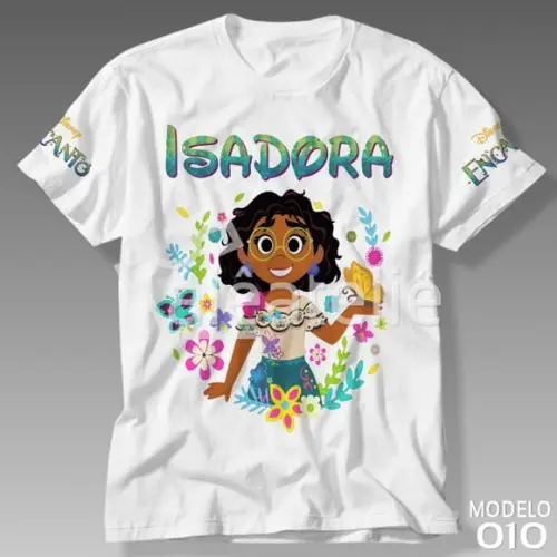 Camiseta Encanto Disney Unissex Personalizada